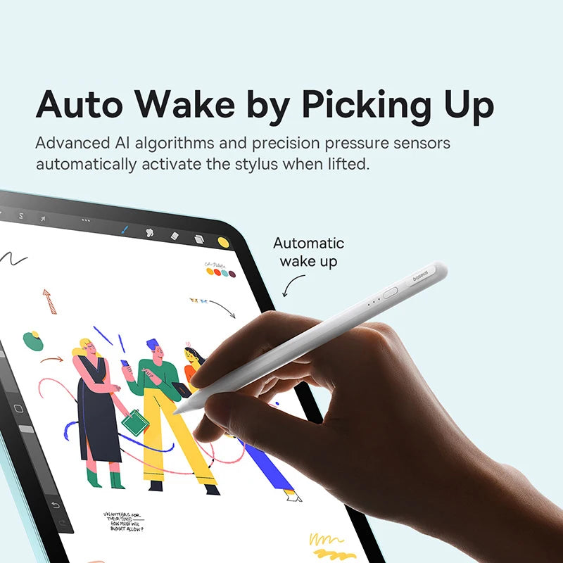 Baseus 3rd Gen Bluetooth Stylus Pen with Palm Rejection for iPad