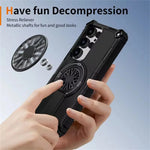 Shockproof Armor MagSafe Case with Invisible Fold Stand for Samsung Galaxy S25 Edge