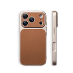 Shockproof Leather Bumper Case with Full Camera Lens Protection for iPhone 17 Series