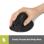Delux M618 Mini Ergonomic Wireless Vertical Mouse