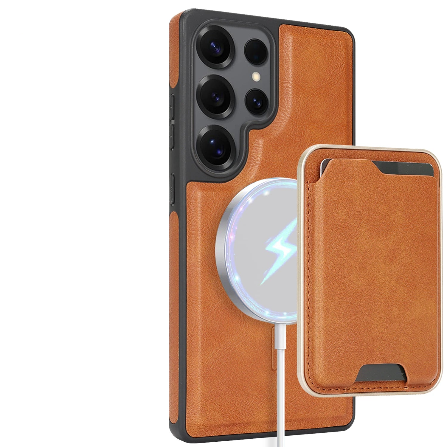 2-in-1 Magnetic Detachable Wallet Case for Samsung Galaxy S25 Series