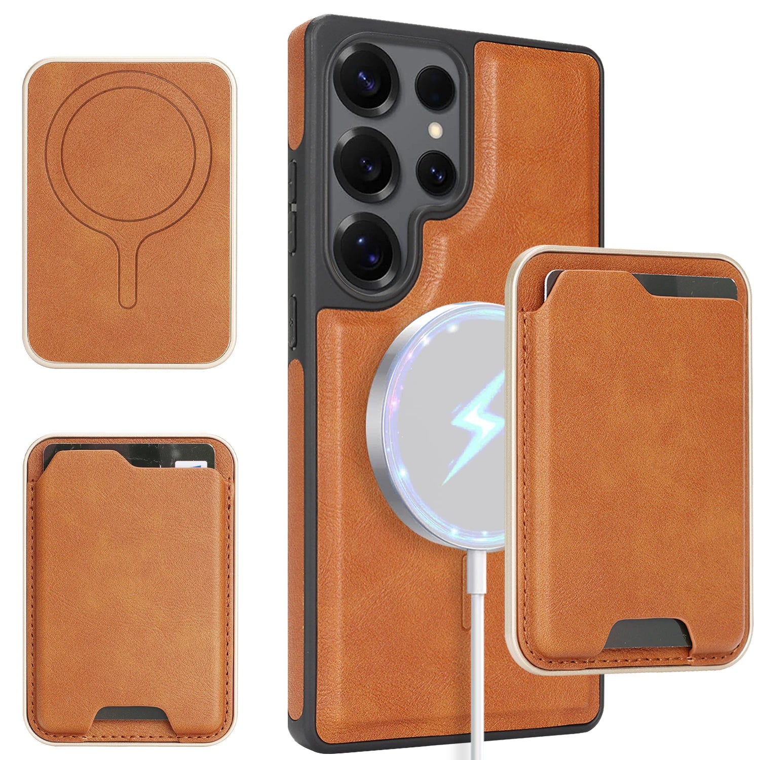 2-in-1 Magnetic Detachable Wallet Case for Samsung Galaxy S24 Series