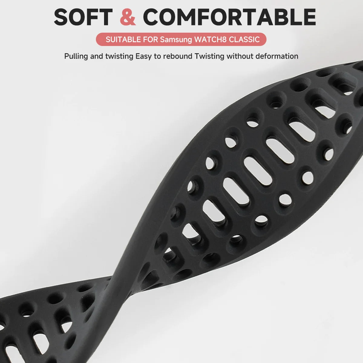 Adjustable Magnetic Silicone Band for Samsung Galaxy Watch 8 & Galaxy Watch 8 Classic