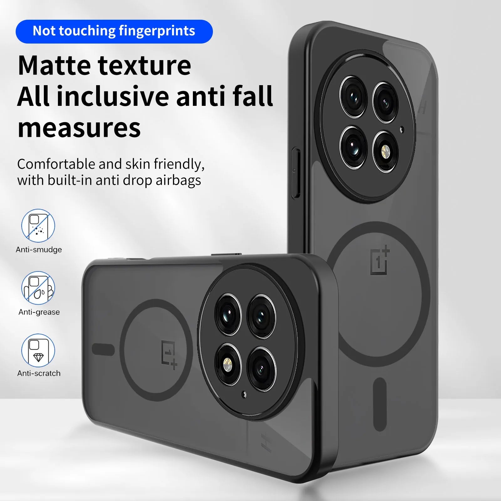 OnePlus 13 Magnetic Matte Translucent Case