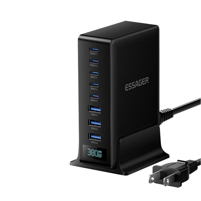 Essager 380W GaN Desktop Charger with 8 Ports
