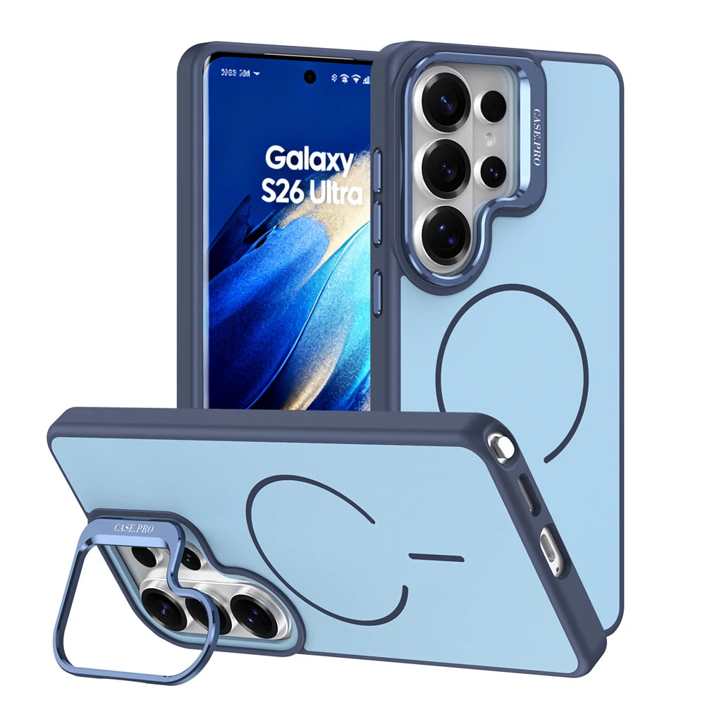 Shockproof Magnetic Case  with Lens Bracket for Samsung Galaxy S26 Series