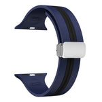 Textured Dual-Layer Band with Pin-and-Hole Adjustment for Apple Watch