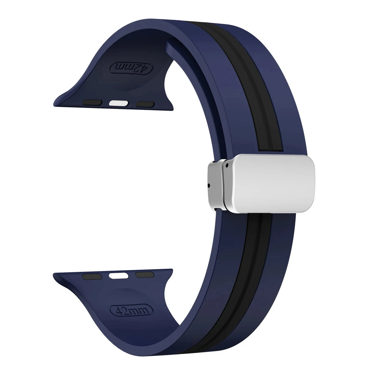 Textured Dual-Layer Band with Pin-and-Hole Adjustment for Apple Watch