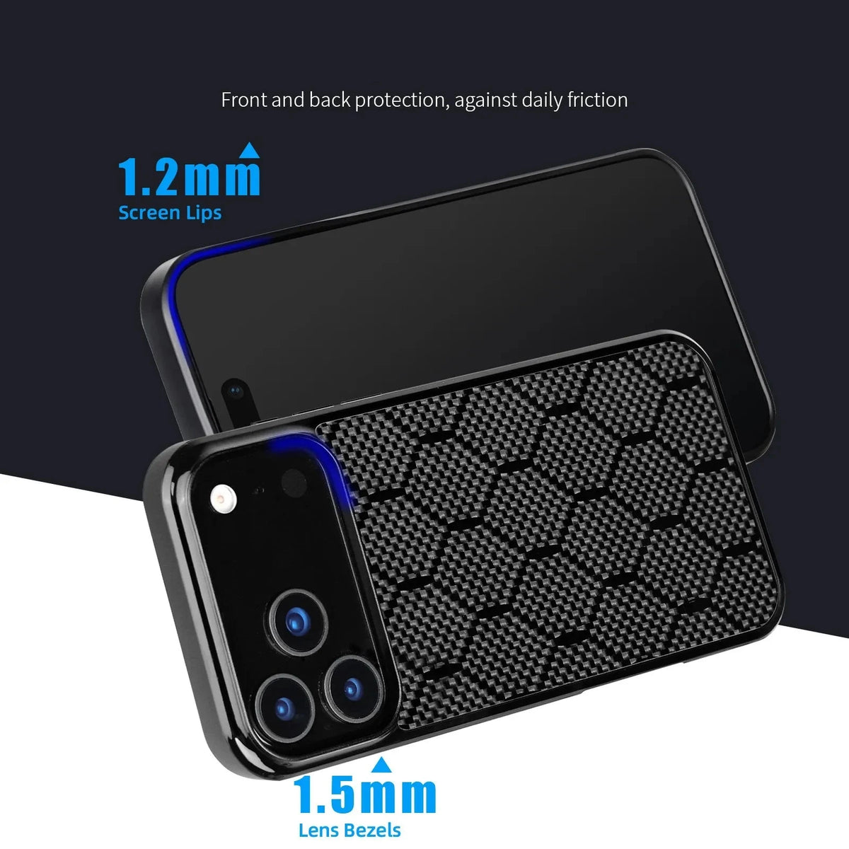Carbon Fiber MagSafe Case with Raised Edge Protection for iPhone 17 Series