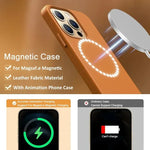 Luxury Leather MagSafe Phone Case for iPhone 15 Series