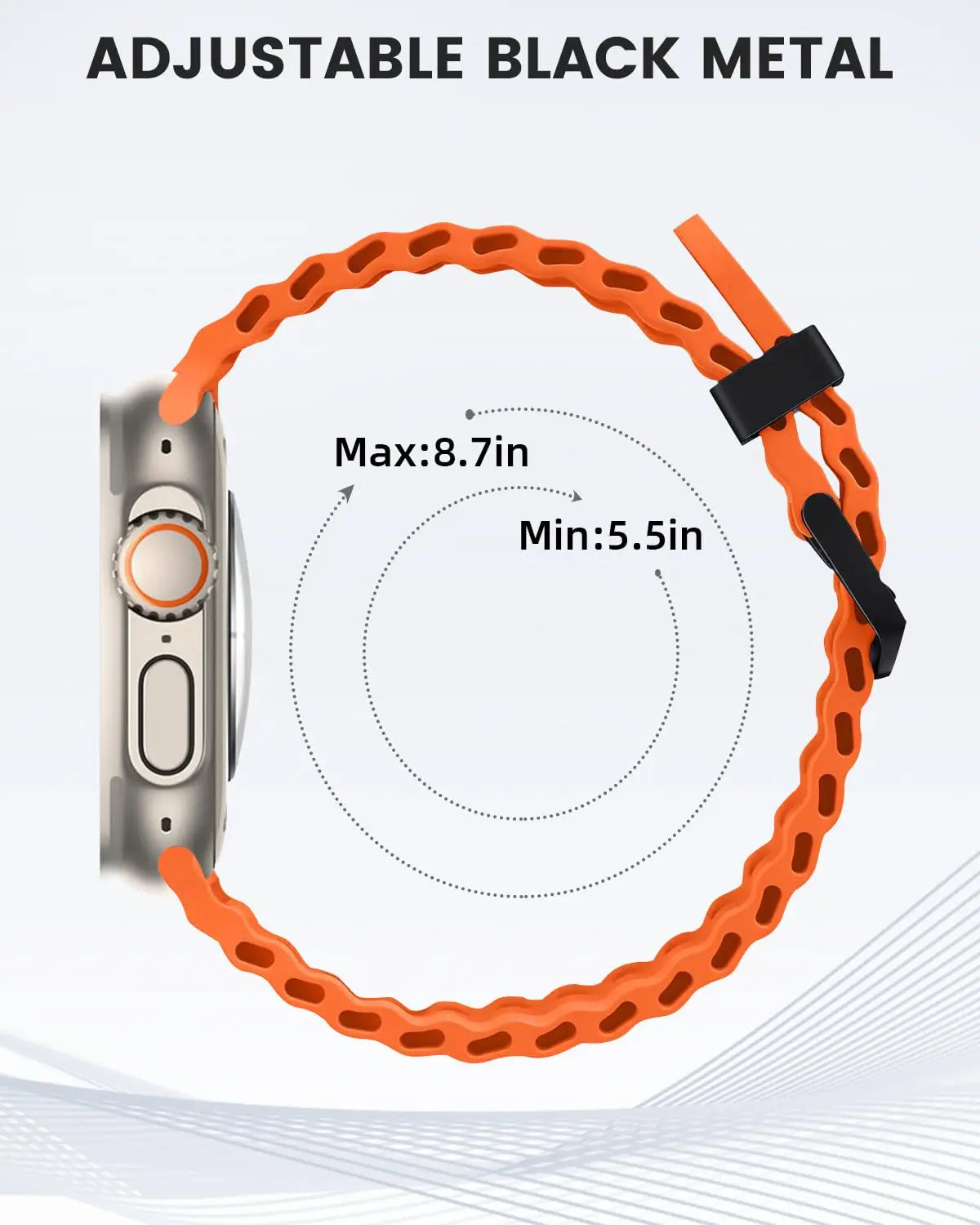 Durable Silicone Sport Wristband for Apple Watch