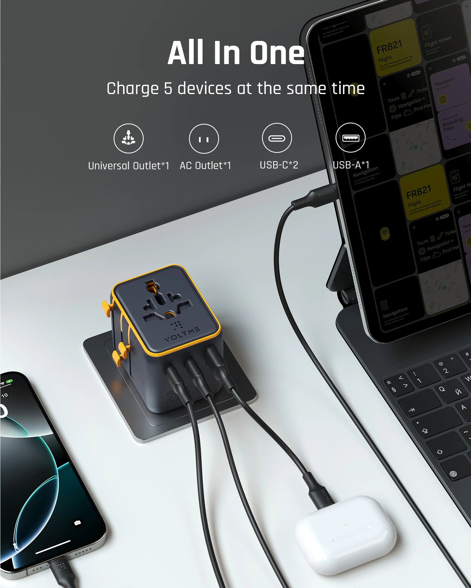 VOLTME PD 20W GaN Travel Charger