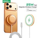 Bonola Magnetic 25W Fast Wireless Charger with Cable