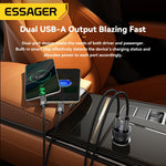 Essager 73W USB-C PD3.0 Car Charger with Digital Display