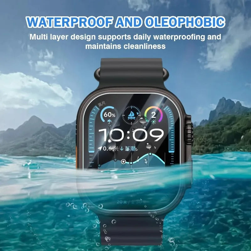 2-Pack Tempered Glass Screen Protector for Apple Watch Ultra 3