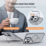 iPhone 15 Series Matte MagSafe Case with Bracket Stand Support