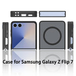 Samsung Galaxy Z Flip 7 Anti-Fingerprint Translucent Magnetic Case