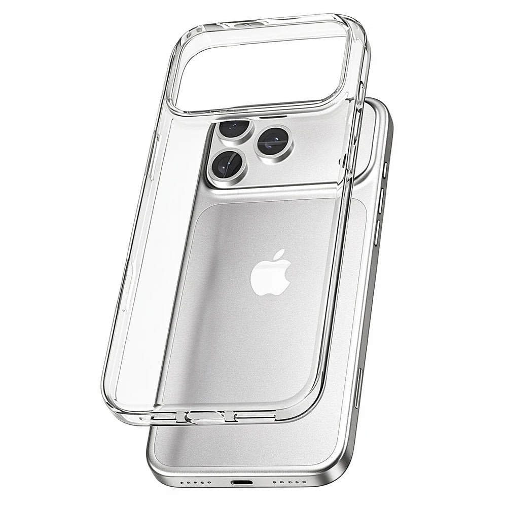 Ultra-Thin Transparent TPU Case with Raised Camera Ring for iPhone 18 Series