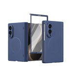 Integrated Tempered Glass Screen Protector Case with Magnetic Ring Mount for Samsung Galaxy Z Fold 8