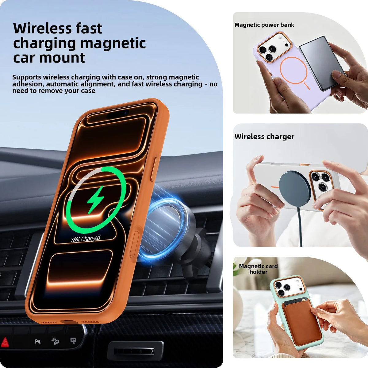 Liquid Silicone MagSafe Case with Metal Camera Protection Bezel for iPhone 18 Series