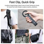 Carabiner-Mounted Magnetic Phone Tripod