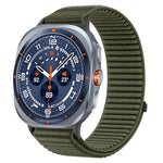 Breathable Nylon Watch Strap with Hook-and-Loop Fastener for Samsung Galaxy Watch Ultra 2