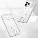 MagSafe Compatible Matte Case with Built-in Invisible Ring Stand for iPhone 17 Series