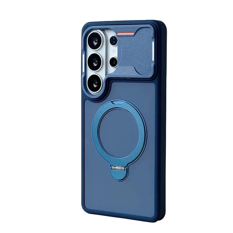Shockproof Magnetic Case with Rotatable Stand for Samsung Galaxy S26 Series