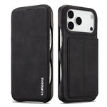 Premium Leather Flip Cover for iPhone 17 Series