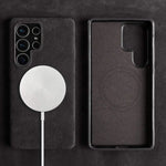 Luxury Suede Alcantara Magnetic Case for Samsung Galaxy S24 Series