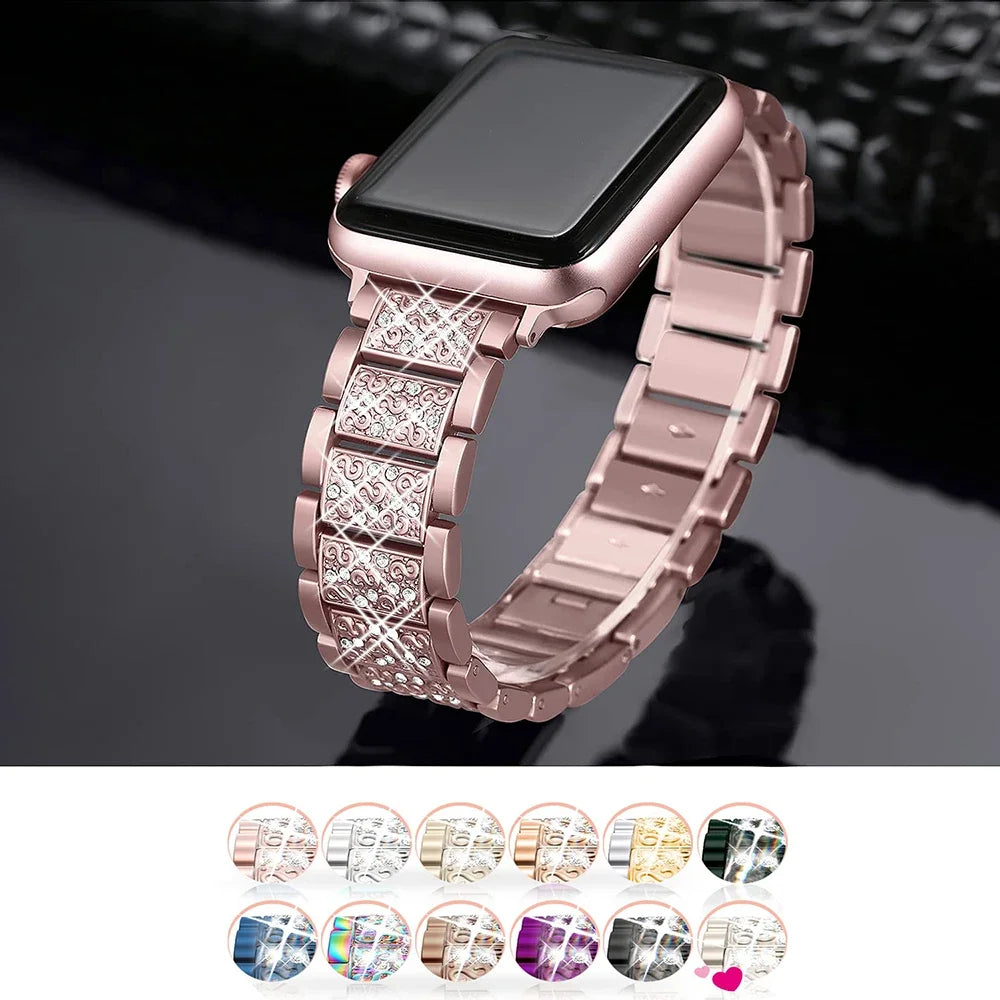 Luxury Diamond Bling Metal Bracelet for Apple Watch