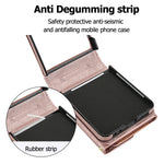 Crossbody Leather Wallet Case with Card Holder for Samsung Galaxy Z Flip 8