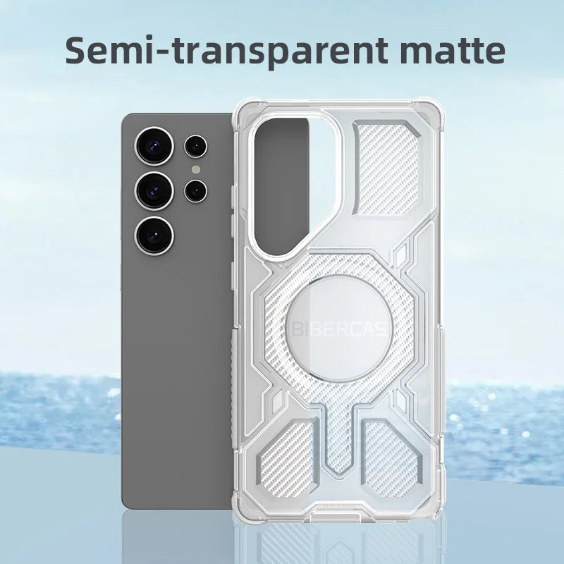 Clear Magnetic Airbag Case for Samsung Galaxy S25 Series