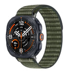 Breathable Nylon Fabric Watch Band with Hook-and-Loop Fastener for Samsung Galaxy Watch Ultra 2