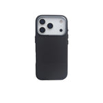 Stylish Hit Color PU Leather MagSafe Case with Alloy Lens Frame for iPhone 17 Series