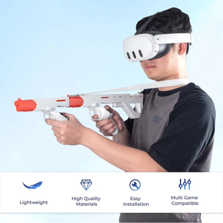 Shooter Game Gun Stock Mount for Meta Quest 3/3S