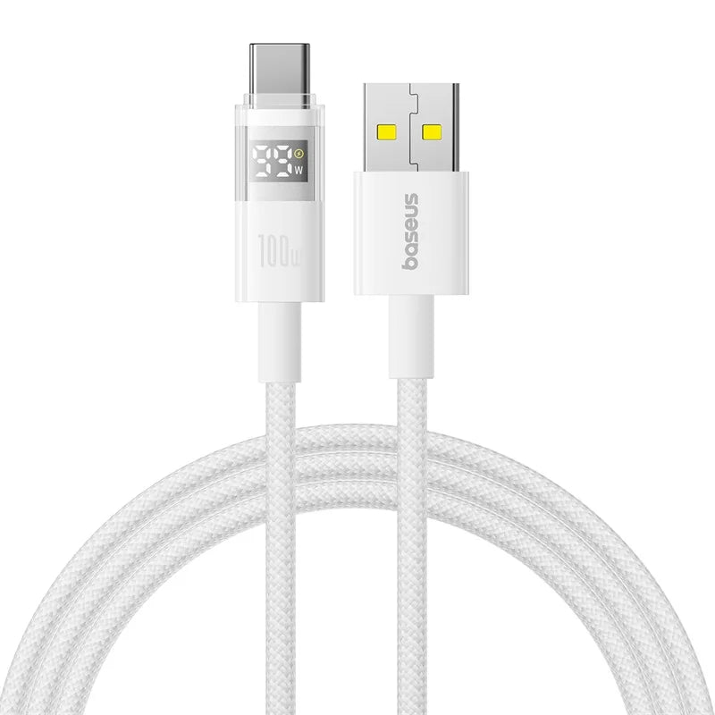 Baseus 100W USB-A to USB-C Cable with LED Display