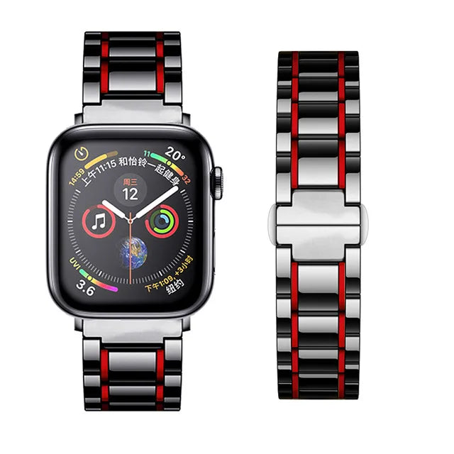 Fashion Ceramic Metal Wristband for Apple Watch