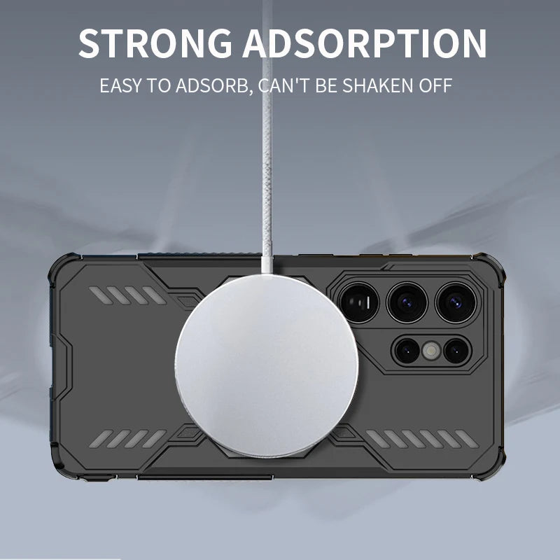 PC+TPU Shockproof Magnetic Case for Samsung Galaxy S26 Series
