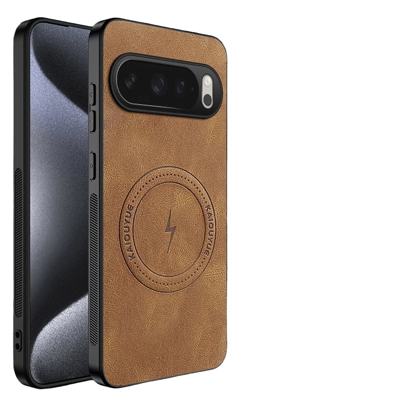 Luxury Shockproof Leather Magnetic Case for Google Pixel 10 Series