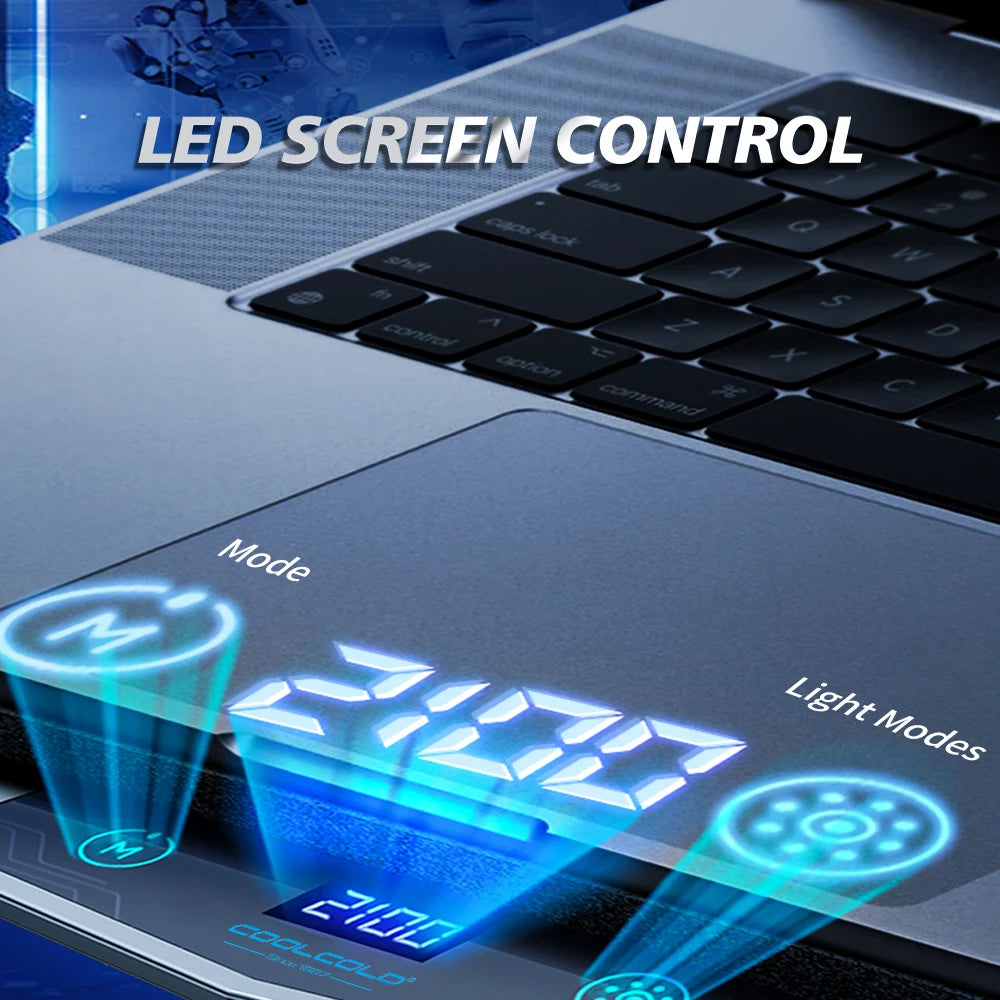 COOLCOLD Air Compression RGB Laptop Cooling Pad