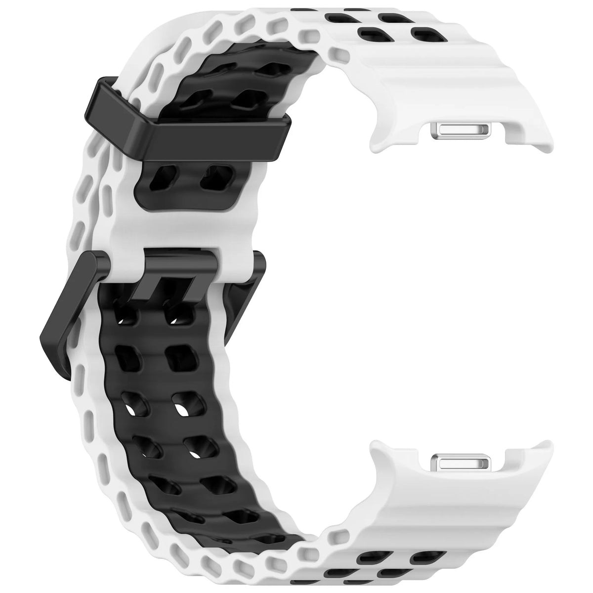 Perforated Silicone Watch Band with One-Click Installation for Samsung Galaxy Watch 9