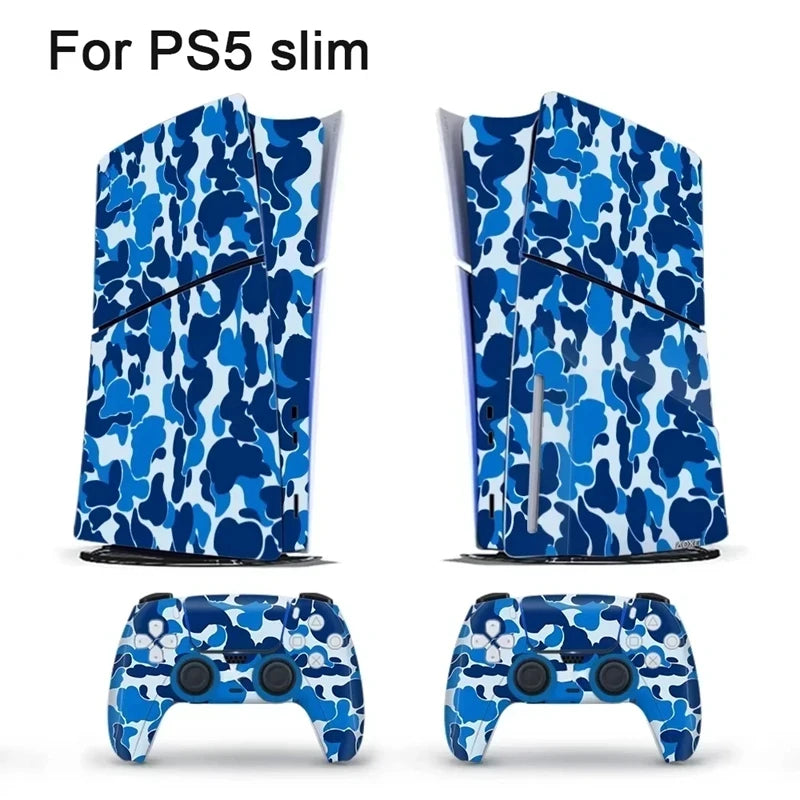PlayStation 5 Slim Vinyl Skin With Controller Wraps