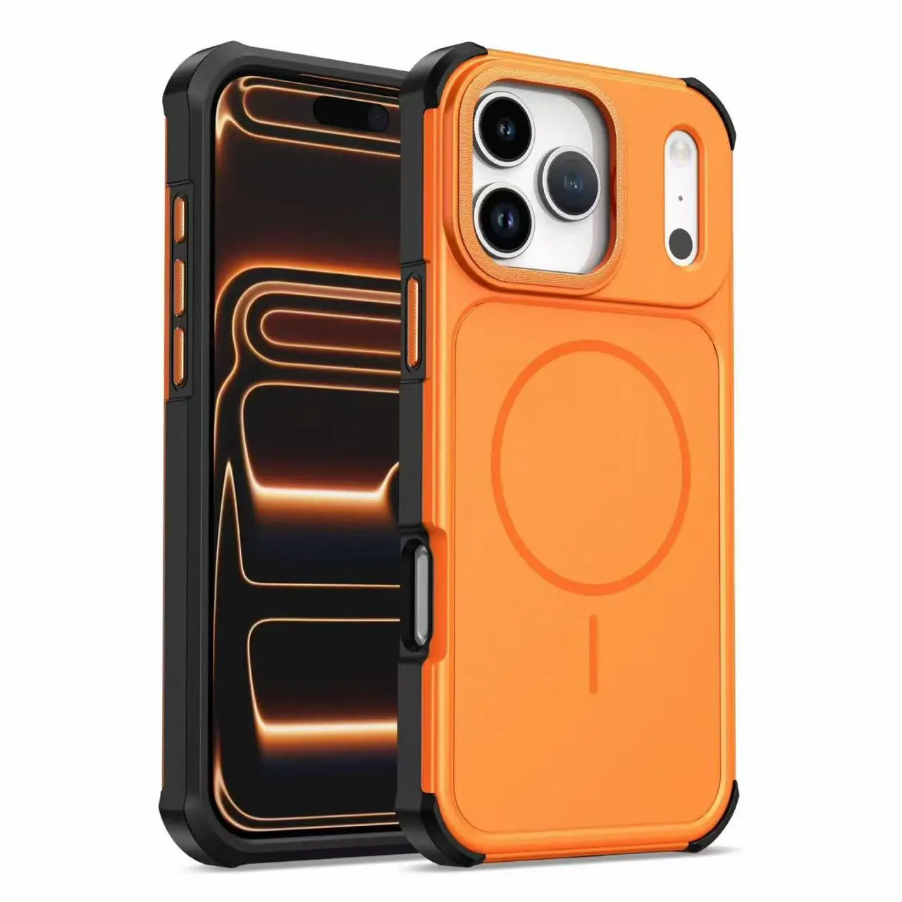 Shockproof Matte MagSafe Armor Case for iPhone 17 Series