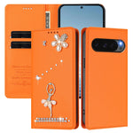 Cute Diamond Wallet Flip Case with Card Slot and Stand for Googel Pixel 9 Series