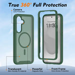 Translucent Magnetic Case with Reinforced Corner Protection for Samsung Galaxy S26 FE