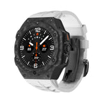 Luxury Carbon Fiber Case & Rubber Strap for Samsung Galaxy Watch Ultra and Samsung Galaxy Watch Ultra (2025)