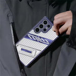 Samsung Galaxy S25 Series Heavy-Duty Armor Shockproof Case with Kickstand