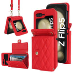 Stylish Leather Wallet Flip Case for Samsung Galaxy Z Flip 6