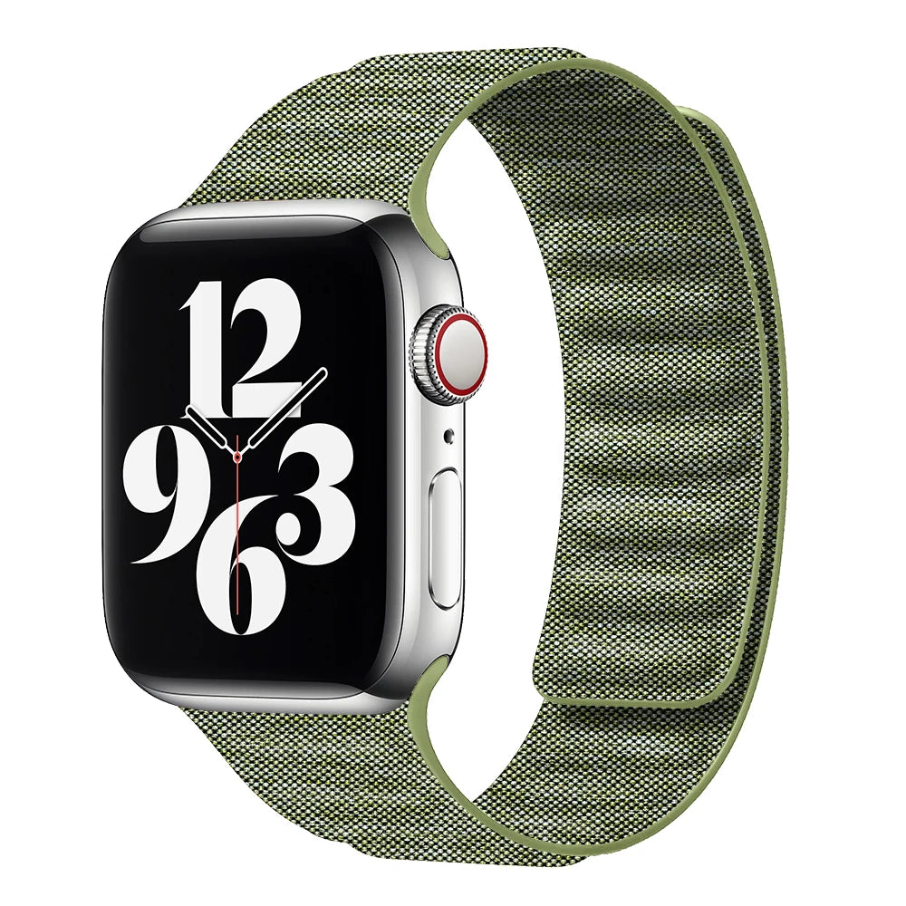 Denim Nylon Magnetic Loop Strap for Apple Watch
